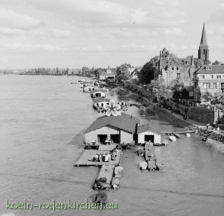 Rodenkirchener Bootshäuser 50er Jahre