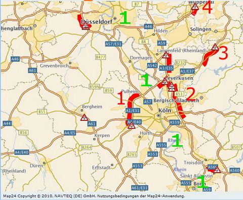 Staumeldungen NRW aktuell Staumeldungen NRW aktuell