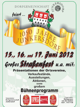 1050 Jahre Junkersdorf - Straßenfest 15.-17.06.2012
