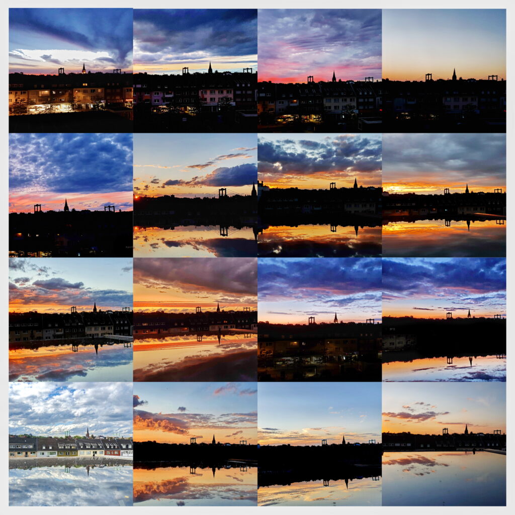 Sonnenuntergang über Rodenkirchen Sommer 2020