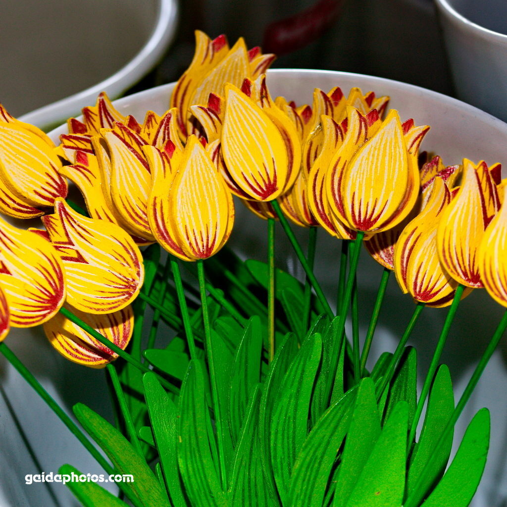 Tulpen aus Holz