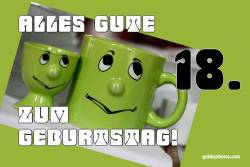 18. Geburtstag - Karte - Augenrollen