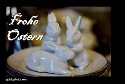 Karte zu Ostern,, Osterhase