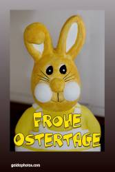 Karte zu Ostern,, Osterhase