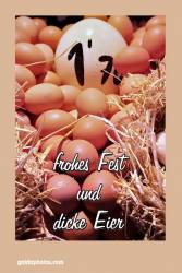 Karte zu Ostern, Osterei