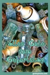 Geburtstagskarte, Flasche, Römerzeit