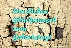 Geburtstagskarte, alte Farbe