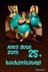 25 Hochzeitstag Karten Tänzerin