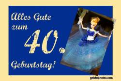 40. Geburtstag Karte Barbie