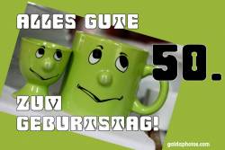 Karte 50. Geburtstag Augenrollen