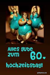 Grußkarte 60. Hochzeitstag Tänzerin