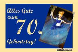 70. Geburtstag Karte Barbie