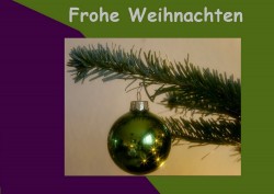 Frohe Weihnachten Karte, Weihnachtsbaum