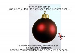 Frohe Weihnachten Karte