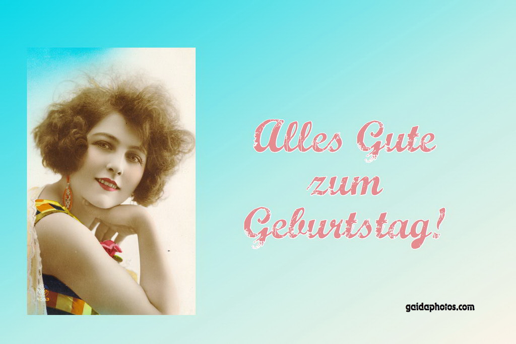 Geburtstagskarte, Frau,