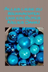 "Alles Liebe zu Weihnachten" Weihnachtskugel "Alles Liebe zu Weihnachten" Weihnachtskugel