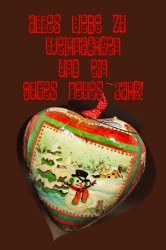 "Alles Liebe zu Weihnachten" Weihnachtsornament