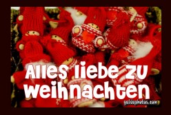 Weihnachtskarte für die Liebe