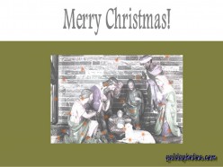 Englische Weihnachtskarte