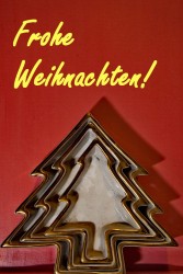 kostenlose Weihnachtskarte mit Weihnachtsbaum