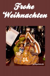 Weihnachtskarte Weihnachtskrippe